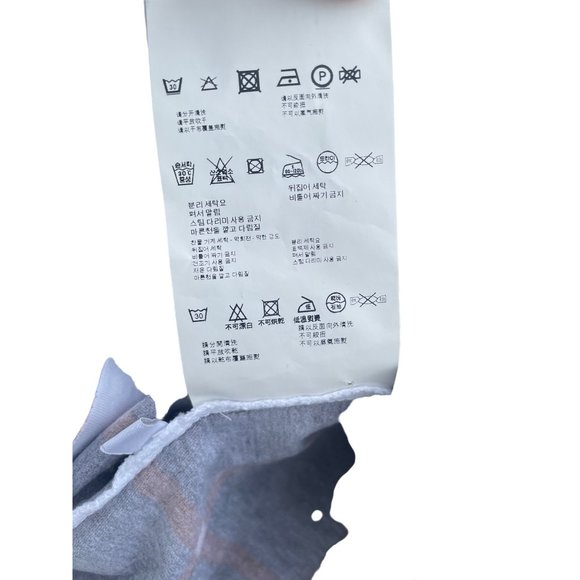 Vintage Prada women’s Large T-shirt Plaid Brown Triangle top Stripes - Picture 10 of 11